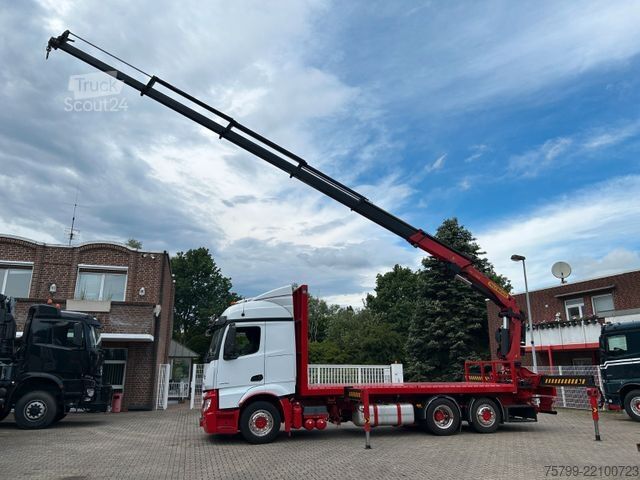 Kravas automašīnai uzstādīts celtnis MERCEDES-BENZ 2642 Pritsche Plattform BDF+PK 27000 Kran+Seilw.
