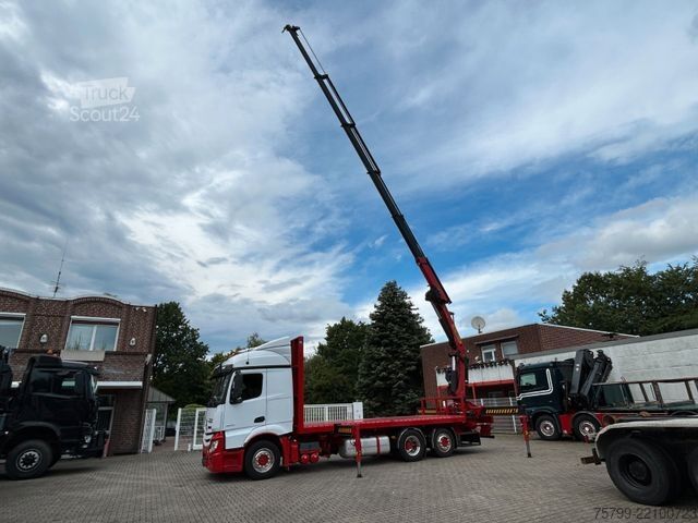Kravas automašīnai uzstādīts celtnis MERCEDES-BENZ 2642 Pritsche Plattform BDF+PK 27000 Kran+Seilw.