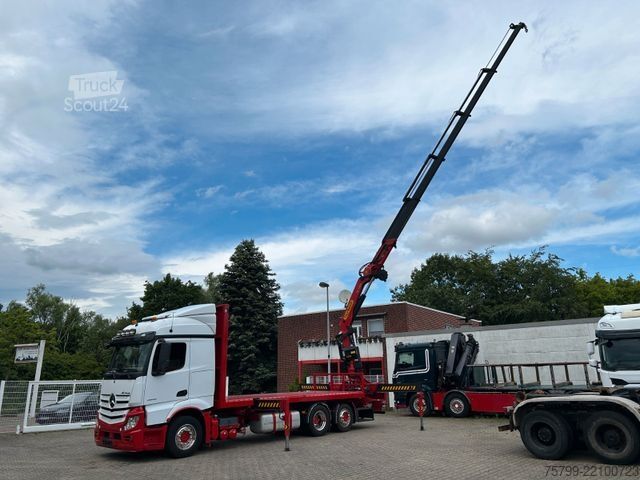 Kravas automašīnai uzstādīts celtnis MERCEDES-BENZ 2642 Pritsche Plattform BDF+PK 27000 Kran+Seilw.
