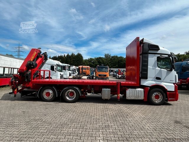 Kravas automašīnai uzstādīts celtnis MERCEDES-BENZ 2642 Pritsche Plattform BDF+PK 27000 Kran+Seilw.