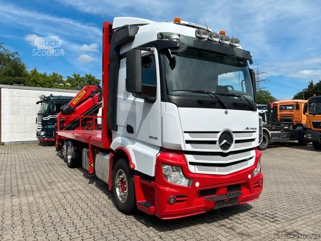 Kravas automašīnai uzstādīts celtnis MERCEDES-BENZ 2642 Pritsche Plattform BDF+PK 27000 Kran+Seilw.