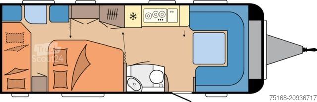 Husvagn HOBBY Prestige 650 KFU Abverkauf / 2200 kg