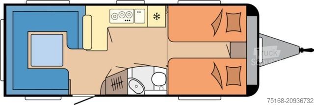 Lakókocsi HOBBY Prestige 620 CL Abverkauf / 2200 kg