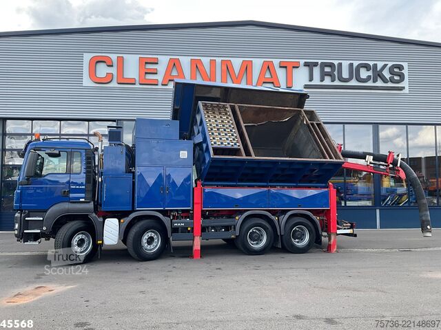 Szívó jármű MAN TGS 41.440 8x4 Full Steel Reschwitzer 10m³ Saug...
