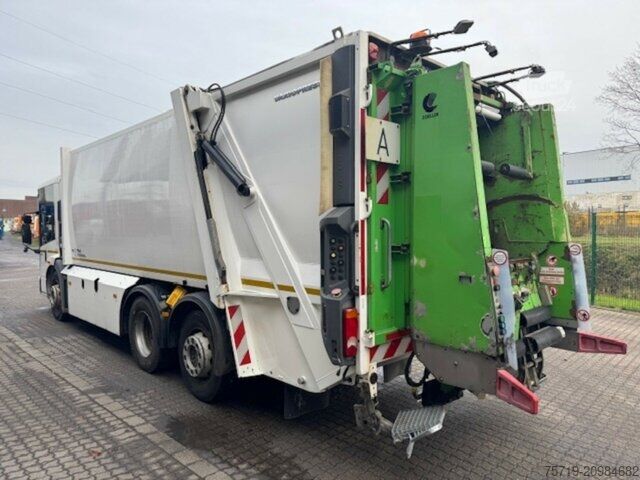 Camion à ordures Mercedes-Benz 2635 6x2 Econic Euro6/Faun Vario II 524