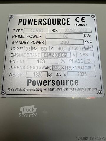 Agregat Cummins 6CTA8.3-G1 - 200 kVA Generator - DPX-19839
