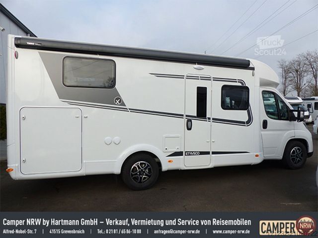Half-integraal camper ETRUSCO T 7300 SB Fiat, Hubbett,Multimedia