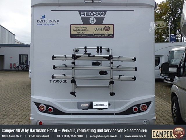 Half-integraal camper ETRUSCO T 7300 SB Fiat, Hubbett,Multimedia