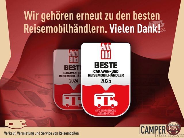 Half-integraal camper ETRUSCO T 7300 SB Fiat, Hubbett,Multimedia