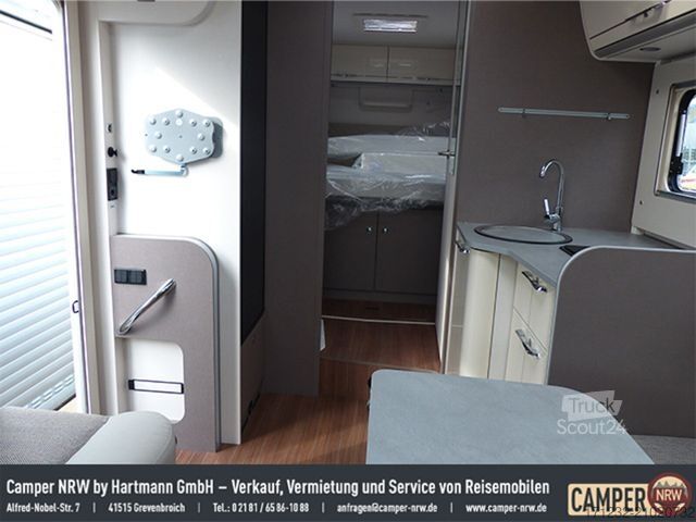 Half-integraal camper ETRUSCO T 7400 QBC +Queensbett+Markise+Ohne Hubbett