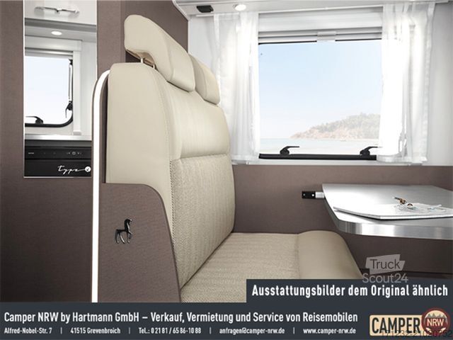 Half-integraal camper ETRUSCO V Ford 5.9 DF Compl. Selection, Automatik,TV,