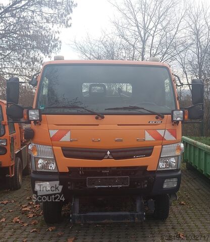 Camion benne à bras amovible Mitsubishi Canter Fuso 6C18 4x4 Canter Fuso 6C18 4x4, Winterdienstausstattung, City-Abroller