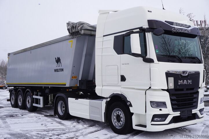 Ciągnik siodłowy i naczepa wywrotka MAN TGX 18.510 4×2 tractor unit + Tipper