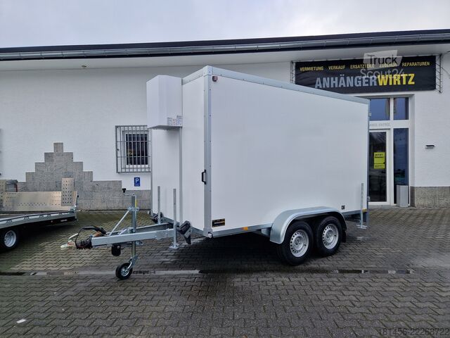 Araba römorku WM Meyer Kühlanhänger direkt verfügbare AZKF C 2735/155 230 Volt Kühlaggregat mobiles Kühlhaus