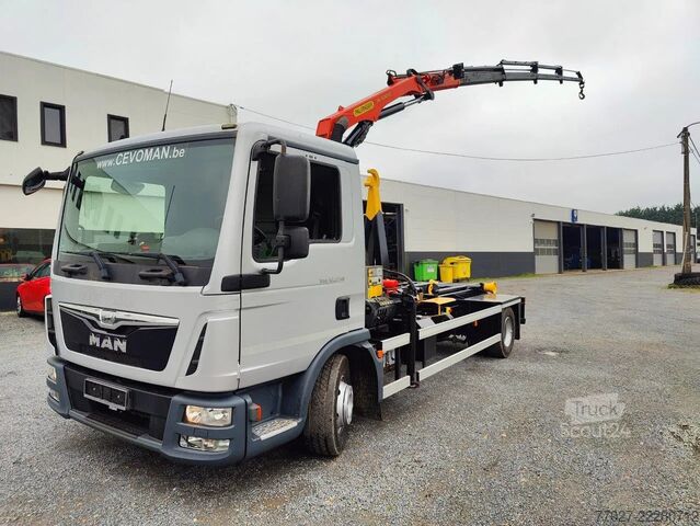  MAN TGL 12.250 City-Abroller Container + Palfinger ...
