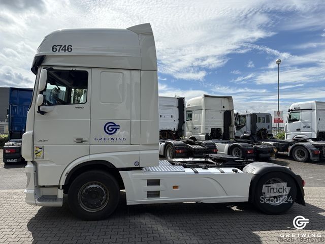 Tracteur routier standard DAF XF 480 FT SSC, Abbiegeassistent, Standklima