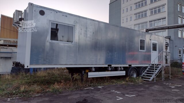Özel 40'' dorse + laboratuvar konteyneri Laborcontainer 