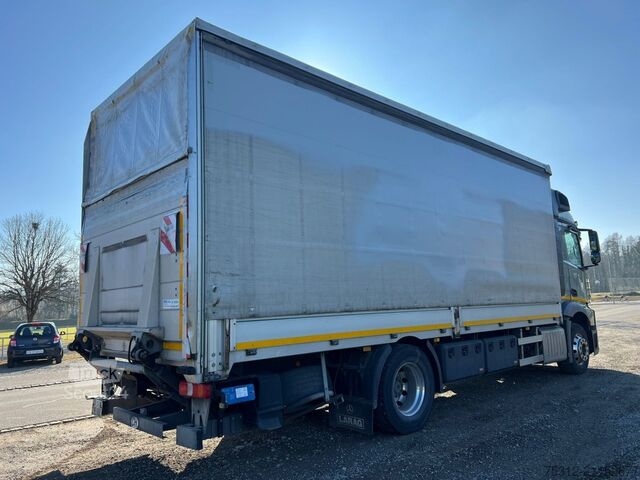 Plattewagen met zeil Mercedes-Benz Actros 1843  Retarder AHK LBW 2,7m