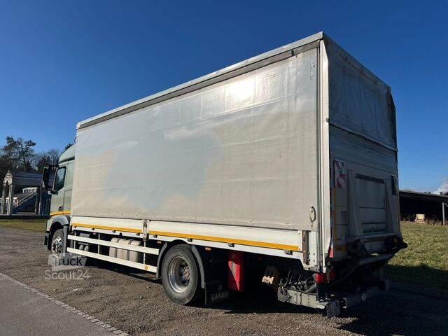 Plattewagen met zeil Mercedes-Benz Actros 1843  Retarder AHK LBW 2,7m
