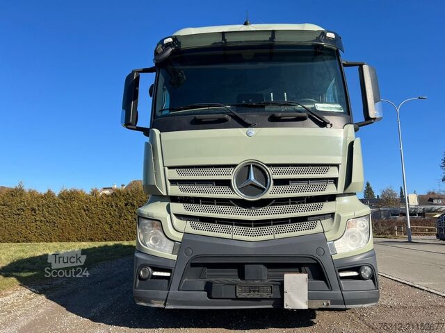 Plattewagen met zeil Mercedes-Benz Actros 1843  Retarder AHK LBW 2,7m