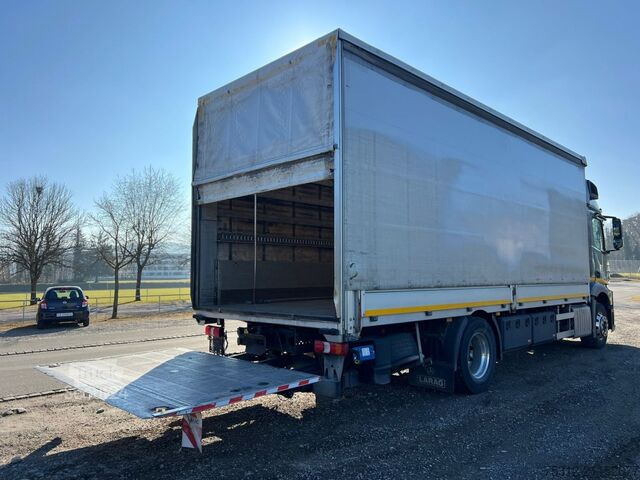 Plattewagen met zeil Mercedes-Benz Actros 1843  Retarder AHK LBW 2,7m