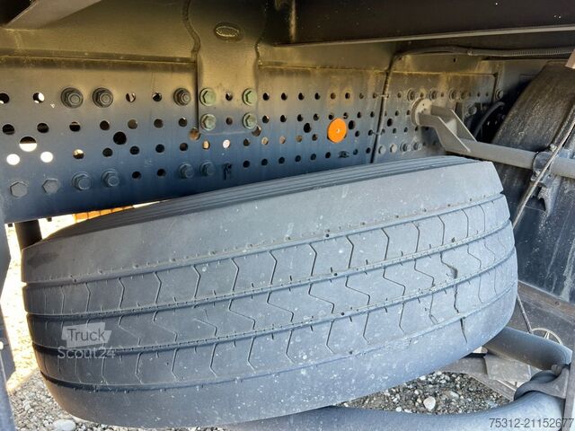 Plattewagen met zeil Mercedes-Benz Actros 1843  Retarder AHK LBW 2,7m