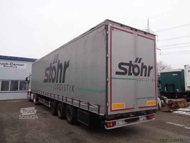 Semi-reboque aberto com lona  SAPL 24 Mega Liftachse SAF 435/50 R19,5