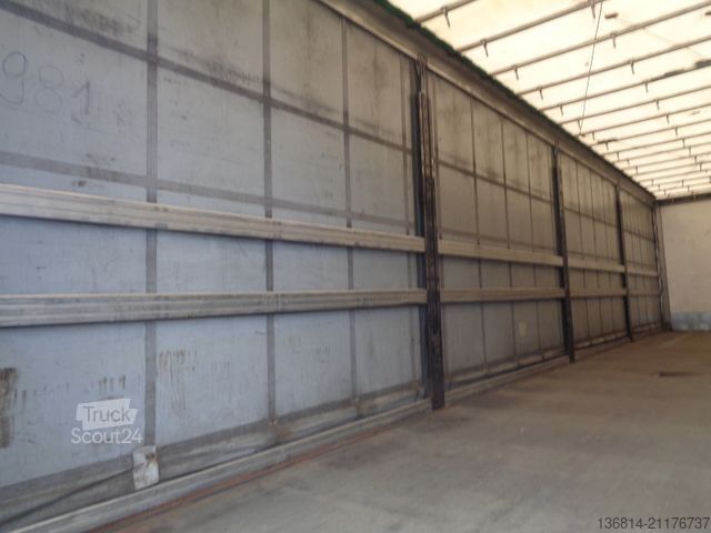 Semi-reboque aberto com lona  SAPL 24 Mega Liftachse SAF 435/50 R19,5