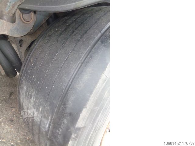 Semi-reboque aberto com lona  SAPL 24 Mega Liftachse SAF 435/50 R19,5