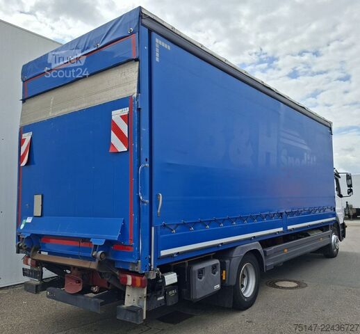 Камион платформа с брезент MERCEDES-BENZ 1324 L Atego Klima Schiebeplane Edscha LBW AHK