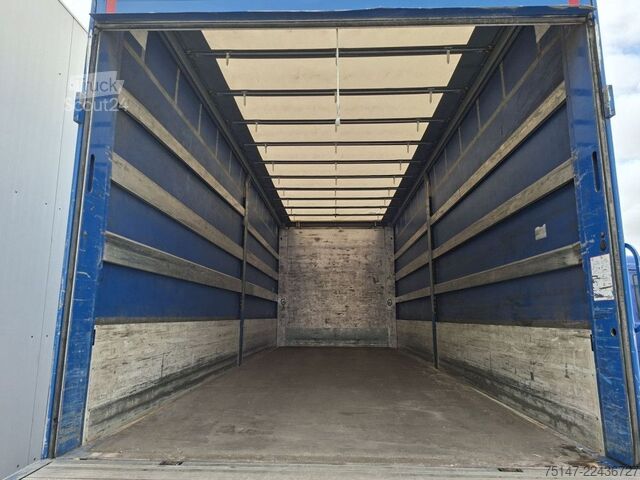 Камион платформа с брезент MERCEDES-BENZ 1324 L Atego Klima Schiebeplane Edscha LBW AHK