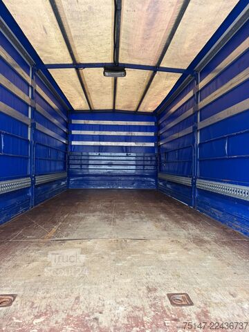 Kamion sa ravnom platformom i ceradom MERCEDES-BENZ 1820 AK Allrad 4x4 3-Sitzer ex-THW