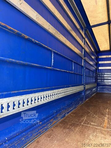 Kamion sa ravnom platformom i ceradom MERCEDES-BENZ 1820 AK Allrad 4x4 3-Sitzer ex-THW