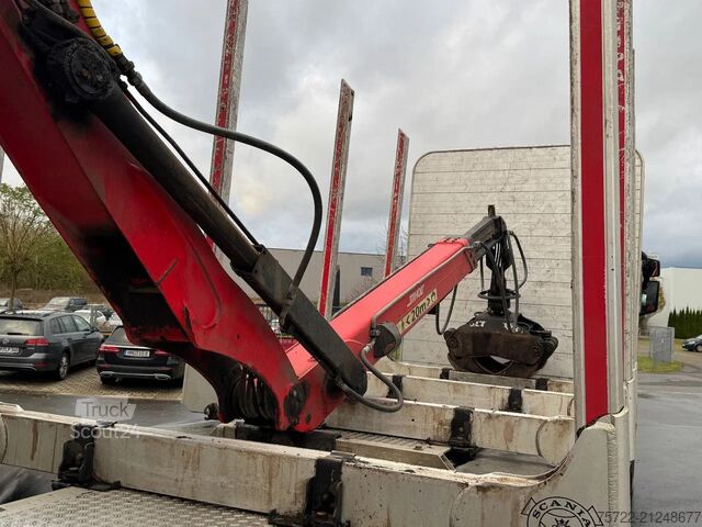 Timber transporter Scania R580 6x4 Kurzholz LKW mit Epsilon M12Z 83