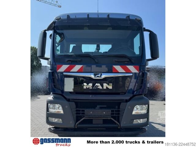 Roll-off-kippi kuorma-auto MAN TGS 26.420 6x2-4 BL Meiller 26.65 Lenk-Liftachse