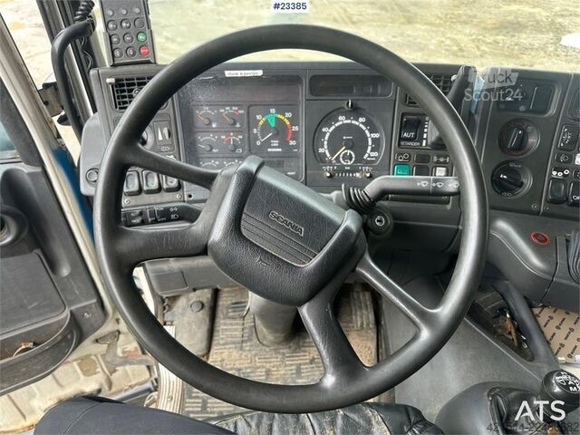Savivartis Scania R124/400 hook truck w/ 26T hook and box. WATCH VID