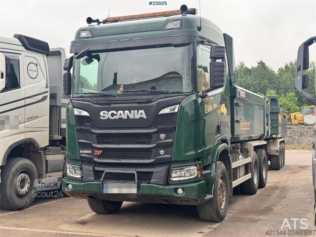 Kipper Scania R650 6x4 Tipper Truck with Istrail Tri-Axle Traile
