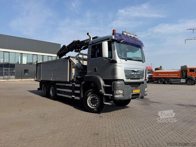 Самосвал с краном MAN TGS 28.480 6x4-4 BL Kipper / HMF 2420 K3