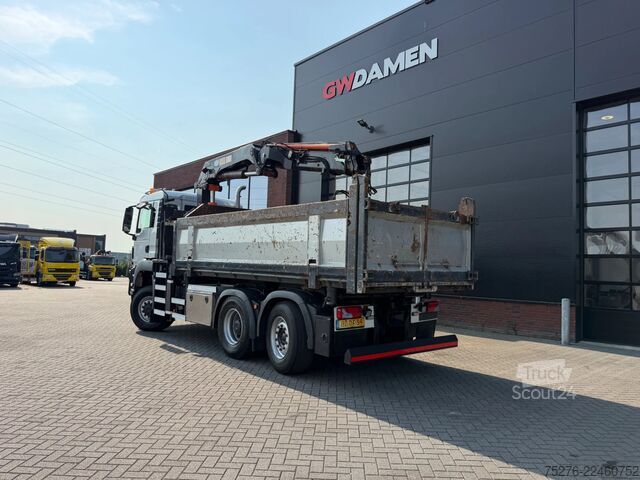 Самосвал с краном MAN TGS 28.480 6x4-4 BL Kipper / HMF 2420 K3
