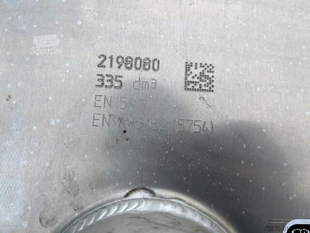 Réservoir de carburant DAF Brandstoftank diesel 335L 2198080