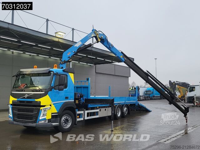Open body Volvo FM 410 FM 6X2 6x2*4 HMF 2120-K4 Crane + Ramps E...