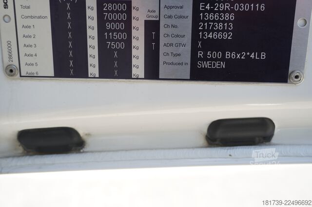 Koelwagen SCANIA R500 Hook-Up Refrigerated Truck KIESLING