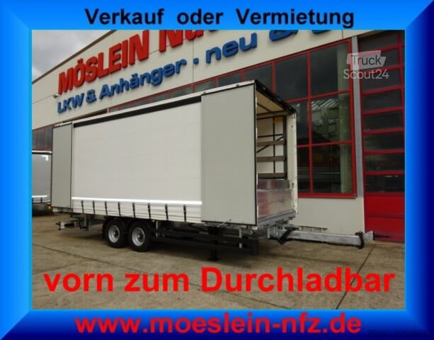 Открытый прицеп с тентом Möslein TPW 105 D Schwebheim  Tandem- Planenanhänger Durchladen