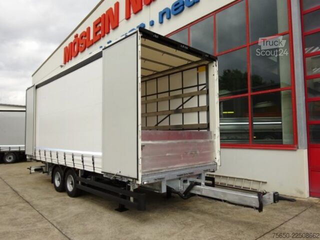 Открытый прицеп с тентом Möslein TPW 105 D Schwebheim  Tandem- Planenanhänger Durchladen