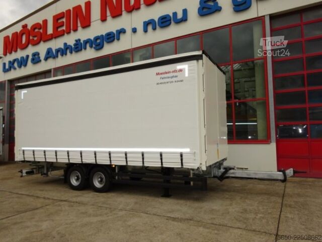 Открытый прицеп с тентом Möslein TPW 105 D Schwebheim  Tandem- Planenanhänger Durchladen