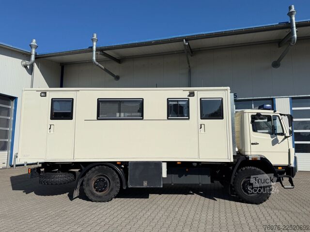 Camião de caixa fechada MERCEDES-BENZ 917 A 4x4 Allrad Einzelbereift 6m Koffer Klima