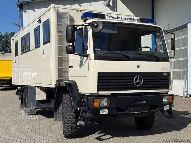 Caravana/autocaravana MERCEDES-BENZ MB 917 A 4x4 Allrad Koffer 6m Klima Heizung