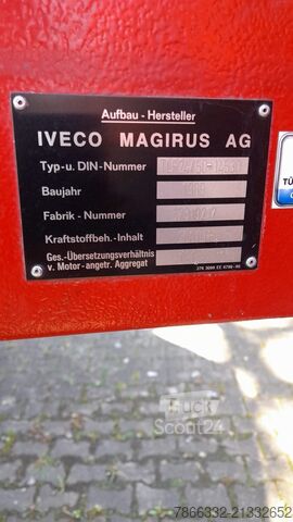 Tank fire engine TLF24/50 4x4 IVECO-MAGIRUS 4x4 160-30 AHW - 24/50 - 4910 Liter Wasser