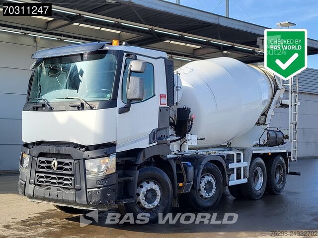 Mixer Renault C 430 8X4 9m3 Stetter Mixer Steel suspension Au...