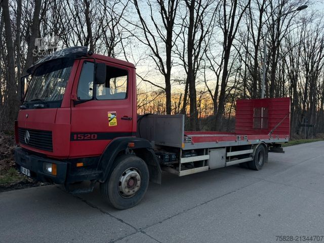 Automobilis ar plakanu platformu MERCEDES-BENZ Ecoliner 1520  / Maschinen / Traktoren Transport